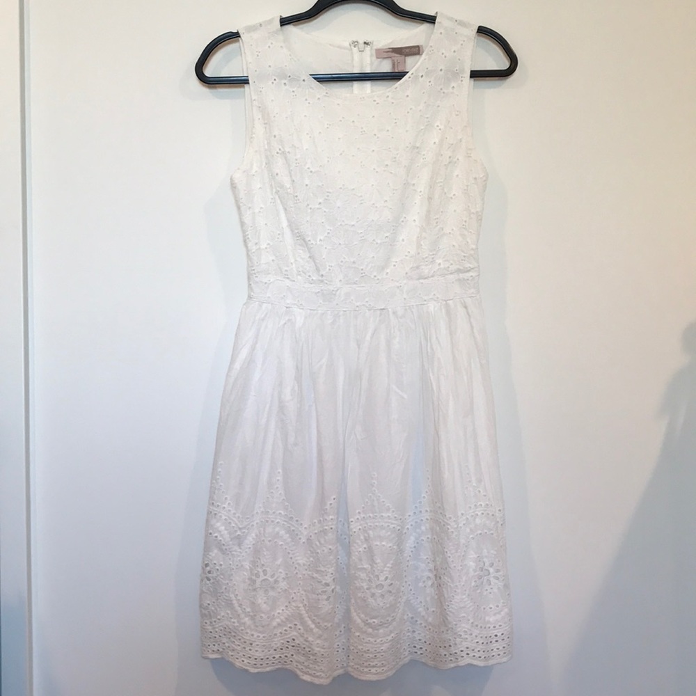White Cotton Summer Dress